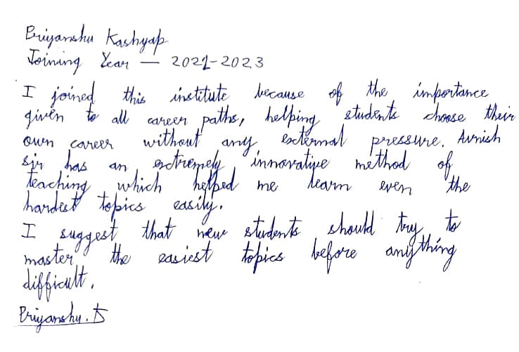 PRIYANSHU KASHYAP Result